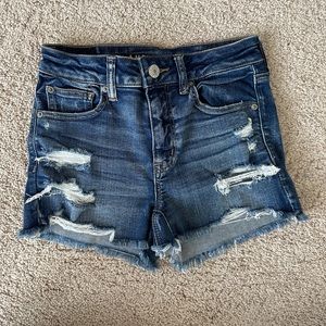 American Eagle Outfitters Ne(X)T Level Stretch Hi-Rise Shortie Size 2 Shorts